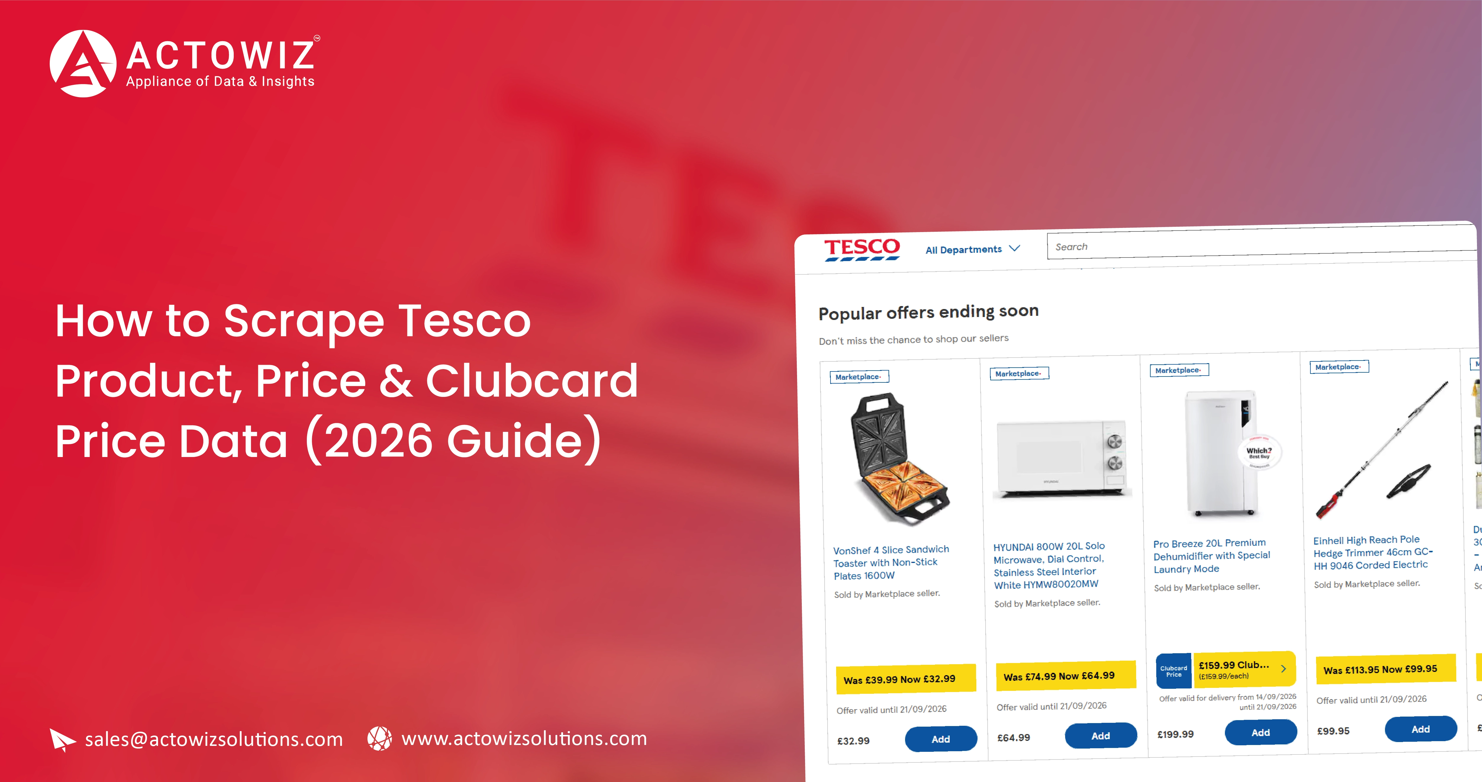 Crex Data Scraping - How to Scrape Tesco Product, Price & Clubcard Price Data